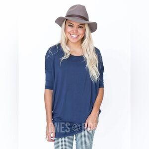 Agnes & Dora Dolman Tunic Vintage Navy